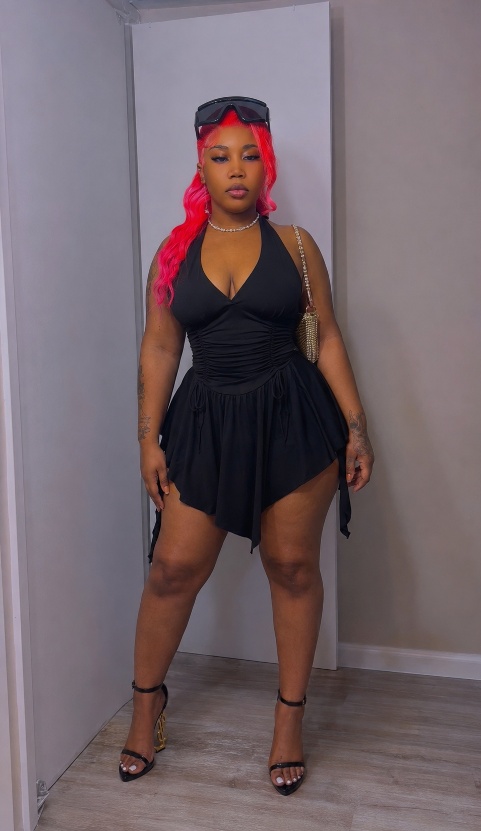 Women black dress