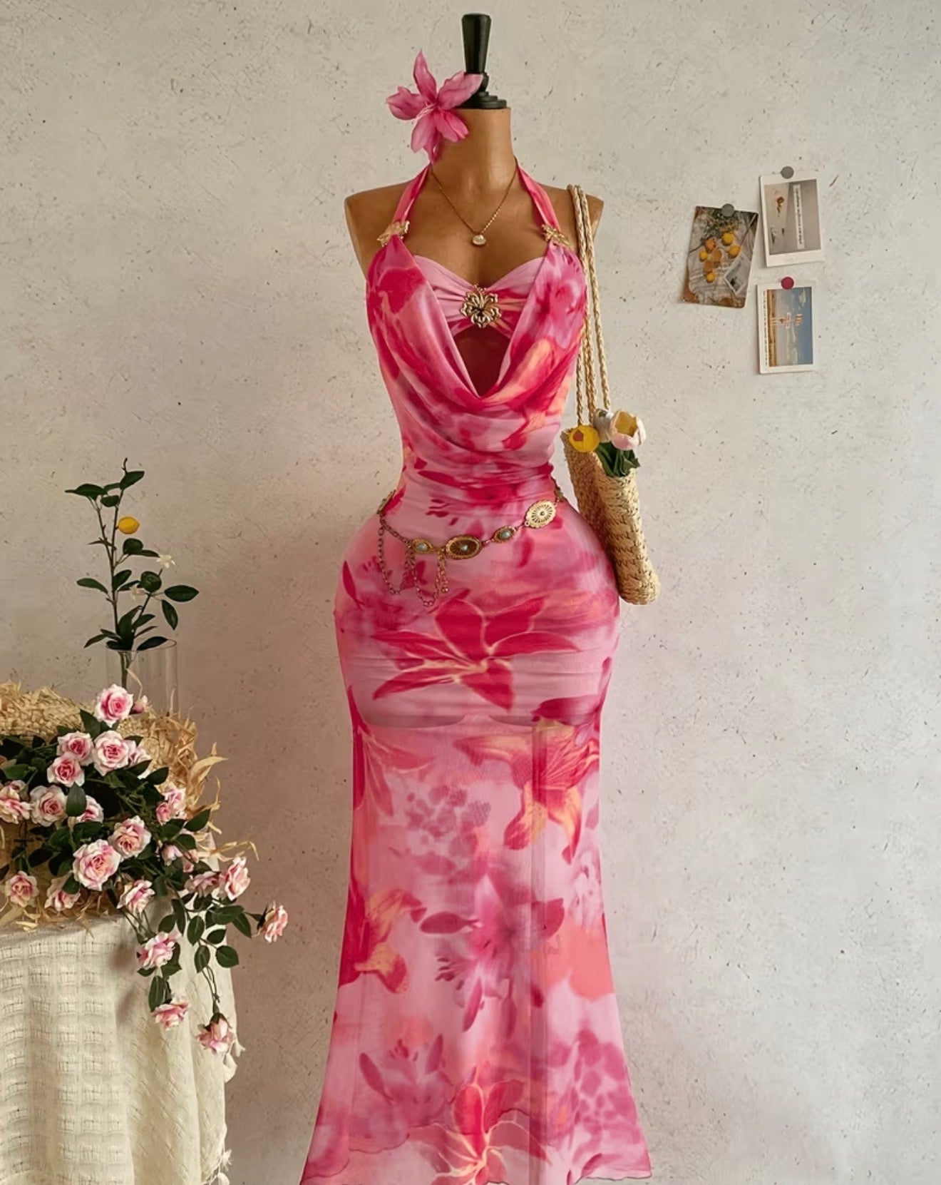 Dress and sandals combo