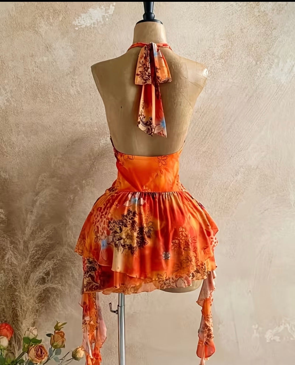 Orange dress