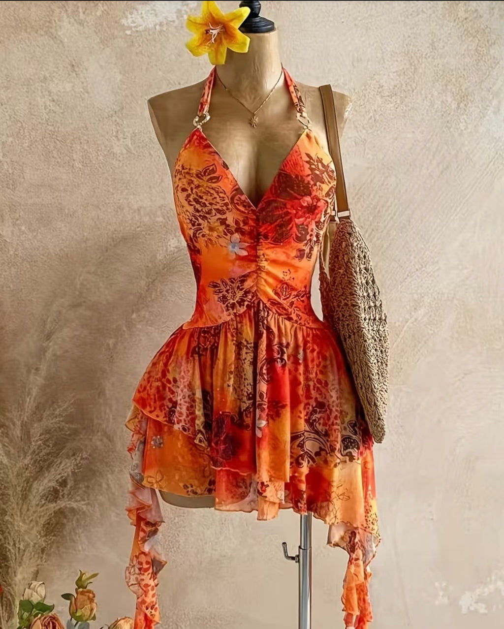 Orange dress