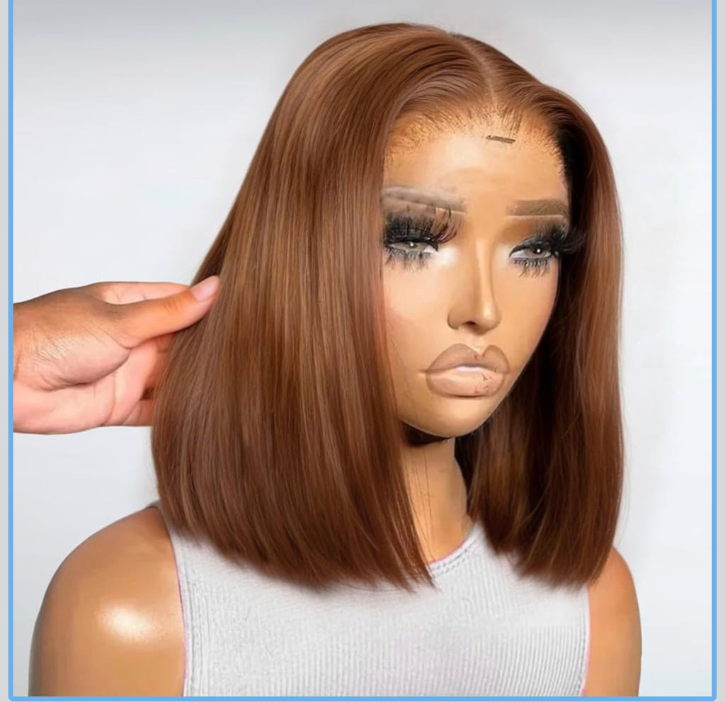 Brown bob wig