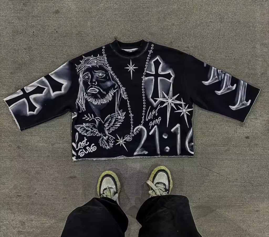 Y2K T Shirts Full Print Cropped Top