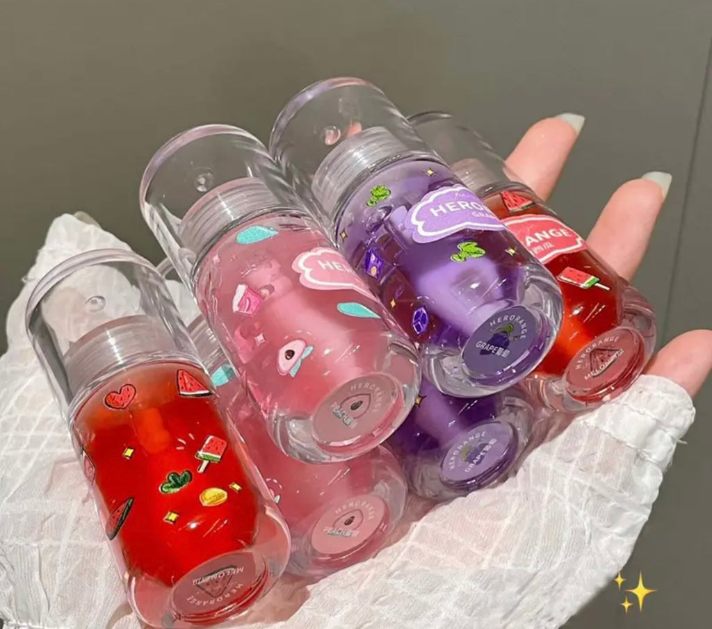 Fruit-Infused Lip Oil Set - Hydrating